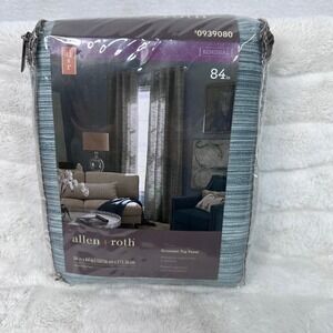 allen + roth‎ Bendhal Grommet Top Panel 54x84 Teal New Lined Light Filtering